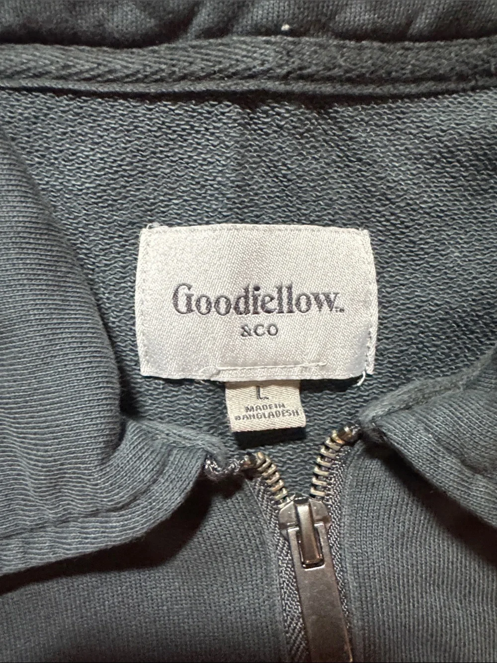 Goodfellow & Co Men’s Half-Zip Pullover Sweatshirts - Olive Green & Charcoal